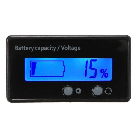 Blue 12V-84V Lead-Acid 3-24 Strings Lithium Battery Power Display Meter Power Display Self Setting - 1