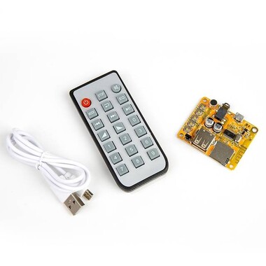 Bluetooth Audio Receiver Board - AUX Car Audio Modification - Lossless Bluetooth Receiver - MP3 Decoder Board (With Battery) - 9