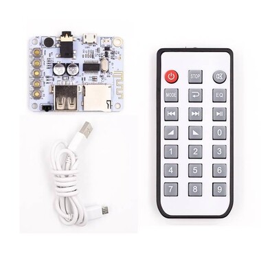 Bluetooth Audio Receiver Board - AUX Car Audio Modification - Lossless Bluetooth Receiver - MP3 Decoder Board (Without Battery) - 1