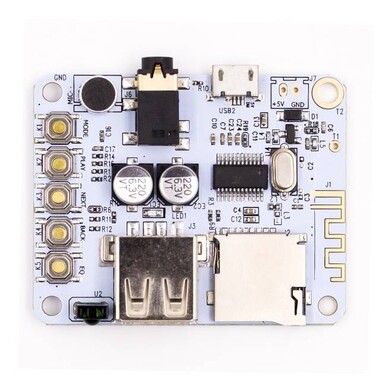 Bluetooth Audio Receiver Board - AUX Car Audio Modification - Lossless Bluetooth Receiver - MP3 Decoder Board (Without Battery) - 9