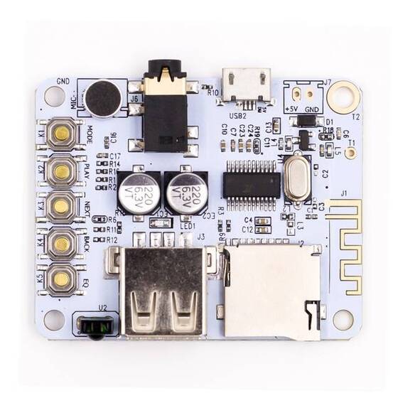 Bluetooth Audio Receiver Board - AUX Car Audio Modification - Lossless Bluetooth Receiver - MP3 Decoder Board (Without Battery) - 9