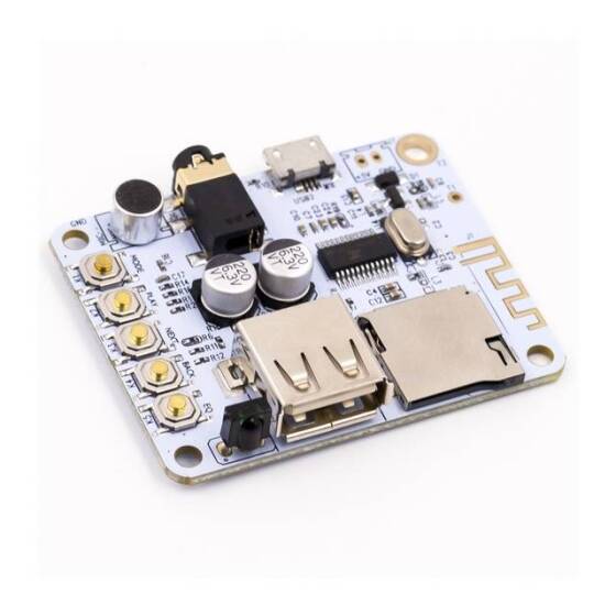 Bluetooth Audio Receiver Board - AUX Car Audio Modification - Lossless Bluetooth Receiver - MP3 Decoder Board (Without Battery) - 4