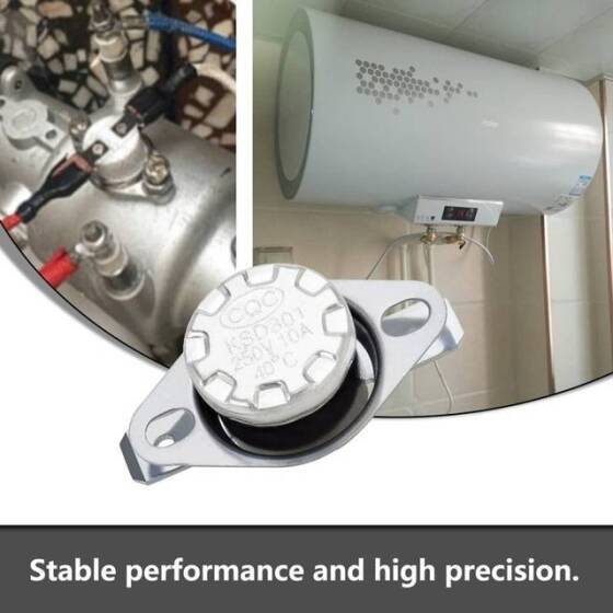 Ceramics KSD301 40 Degree Normally Closed NC Temperature Controlled Switch Thermostat 250V 16A Temperature Control - 4