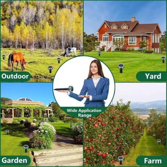 Circle Ultrasonic Solar Powered Mole Repeller - 3