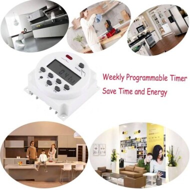 CN101A 24V LCD Digital Timer Programmable Time Switch inside Battery - 5