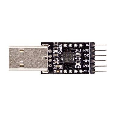 CP2102 USB 2.0 to TTL UART Module 6 Pin Black - 1
