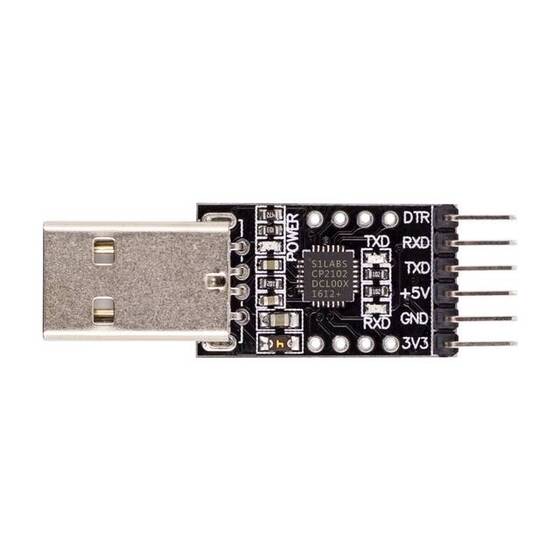CP2102 USB 2.0 to TTL UART Module 6 Pin Black - 1