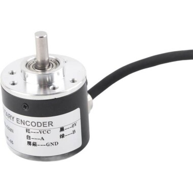 D8mm Hollow Shaft DC5-24V 100 Pulses Incremental Photoelectric Rotary Encoder NPN Open Collector - 4