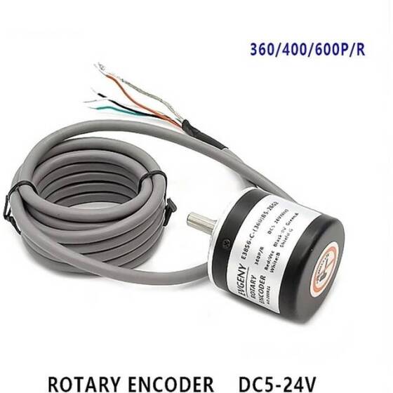 D8mm Hollow Shaft DC5-24V 400 Pulses Incremental Photoelectric Rotary Encoder NPN Open Collector - 4