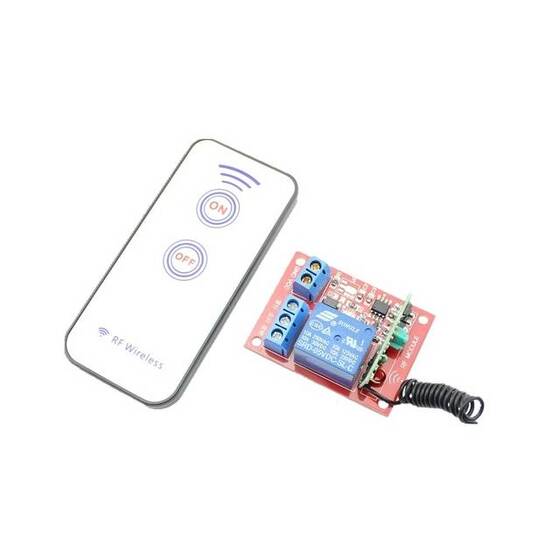 DC 24V 1 Channel Relay Module 433Mhz RF Wireless Remote Control (With Battery) - 3