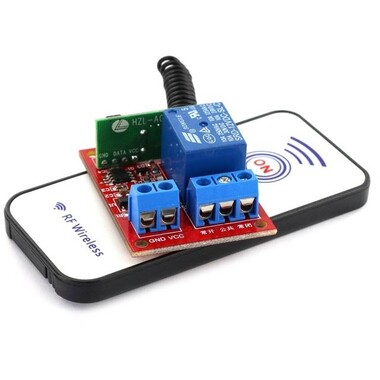 DC 24V 1 Channel Relay Module 433Mhz RF Wireless Remote Control (With Battery) - 7