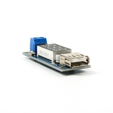 DC 4.5-40V To 5V 2A USB Charger DC-DC Step-down Buck Converter Voltmeter Module - 2