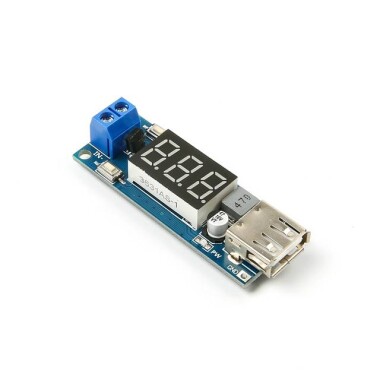 DC 4.5-40V To 5V 2A USB Charger DC-DC Step-down Buck Converter Voltmeter Module - 6