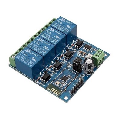 DC 5V Bluetooth 4 Channels Relay Module Internet Smart Remote Control Mobile Phone Switch Wireless Relay Module - 1