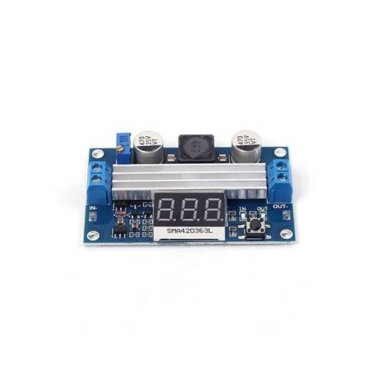 DC-DC High Power Adjustable Step-Up Module 3.0~35V to 3.5~35V 100W With Digital Display Voltmeter - 2