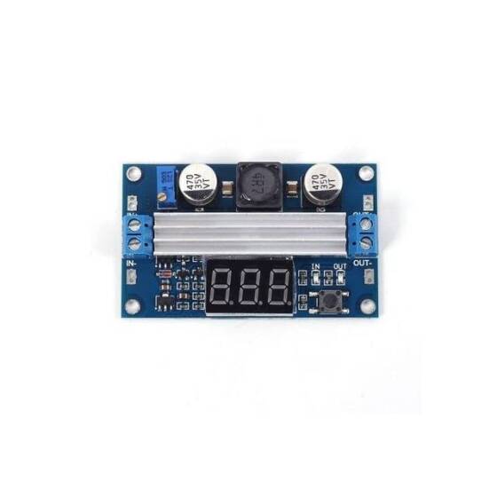 DC-DC High Power Adjustable Step-Up Module 3.0~35V to 3.5~35V 100W With Digital Display Voltmeter - 3