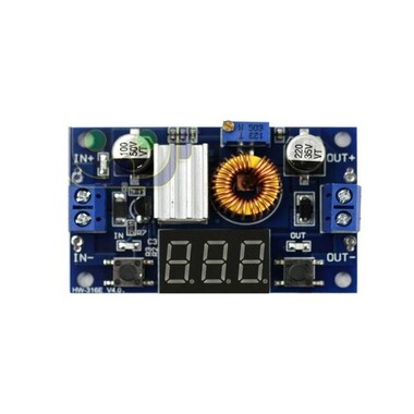 DC-DC XL4015 Adjustable Step-down Module 5A 75W With 3-Bits Digital Display Voltmeter - 3