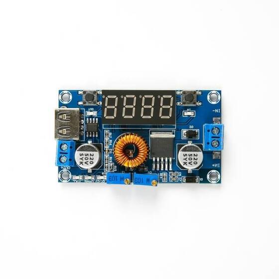 DC-DC XL4015 Adjustable Step-down Module 5A 75W With 4 Bits Digital Display Voltmeter - 12