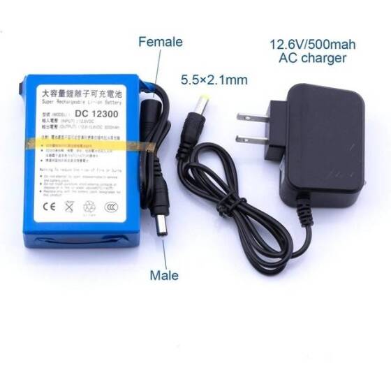 DC123000 3000MAH 12V SOft-pack Polymer Rechargeable Lithium Battery - 4