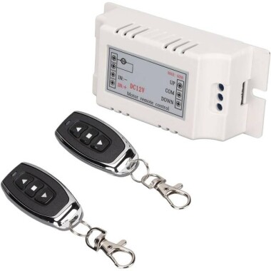 DC12V 10A Motor Controller Forward And Reverse Motor Speed Controller With Wireless Remote Controller 433MHZ - With Battery - 1