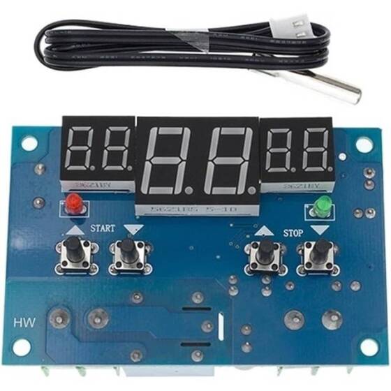 DC12V Thermostat Intelligent Digital Thermostat Temperature Controller With NTC Sensor XH-W1401 Led Display - 1
