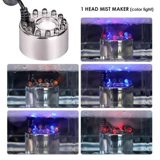 DC24V 20mm No Light Alloy Air Humidifier Mist Maker Nebulizer 4.6cm - 4