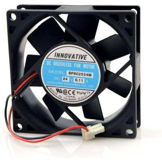 DC24V 8025 Double Ball Cooling Fan XH2-54-2P 30cm Cable Size:80x80x25mm - 1