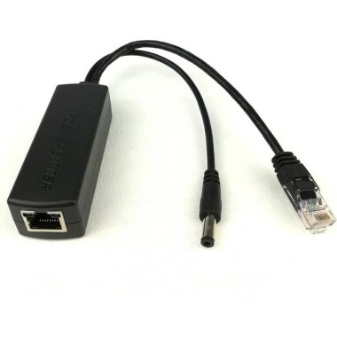 DC5.5x2.1mm 100M PoE Splitter 48V To 5V 2.4A - 1