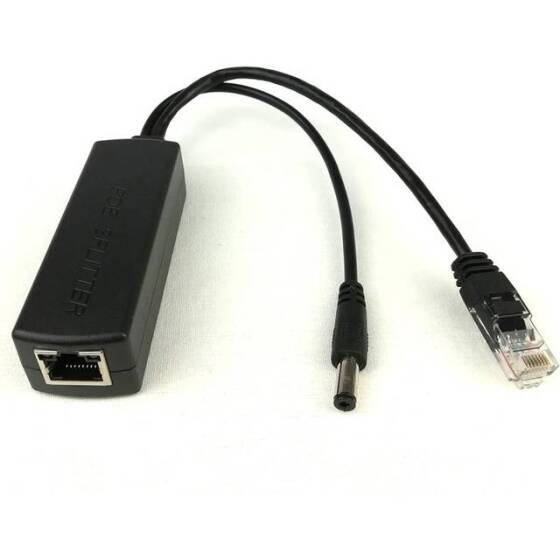 DC5.5x2.1mm 100M PoE Splitter 48V To 5V 2.4A - 1