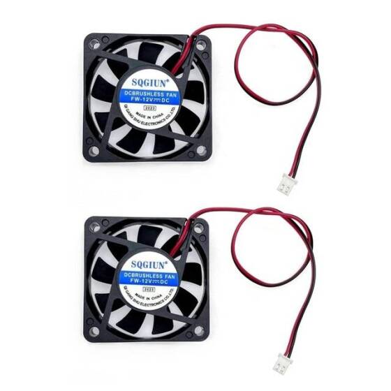 DC5V 0-22A 6015 Oil Containing Cooling Fan With XH2-54-2P 30cm Cable Size:60x60x15mm - 1