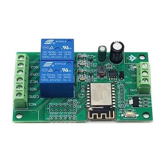 DC5V/8-80V ESP8266 Wireless WIFI Relay Module 1 Channel ESP-12F Wifi Development Board Power Supply - 1