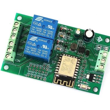 DC5V/8-80V ESP8266 Wireless WIFI Relay Module 1 Channel ESP-12F Wifi Development Board Power Supply - 2