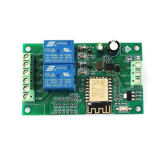 DC5V/8-80V ESP8266 Wireless WIFI Relay Module 1 Channel ESP-12F Wifi Development Board Power Supply - 3