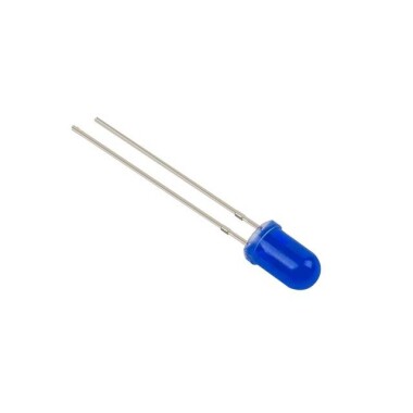 Diffused 18mm Leg 3mm LED Blue Use 3V 20mA - 2