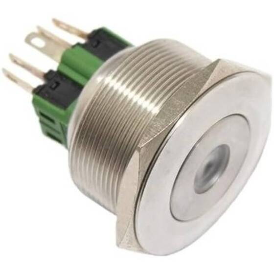 Diffused 28mm Leg 257 Rectangular LED Green Use 2V 20mA - 3