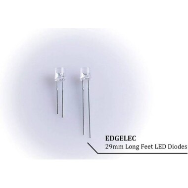Diffused 28mm Leg 5mm 4PIN LED RGB CA Use 3V 20mA - 4