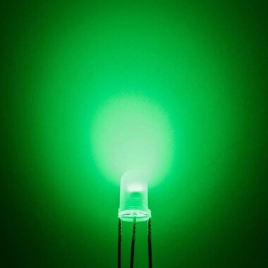 Diffused 28mm Leg 5mm LED Water Clear Red+Pure Green CC Use 2V 20mA - 2