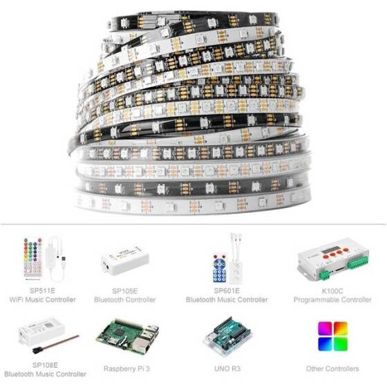 Diffused 5050 12V 4PIN SMD LED WS2812B RGB - 5