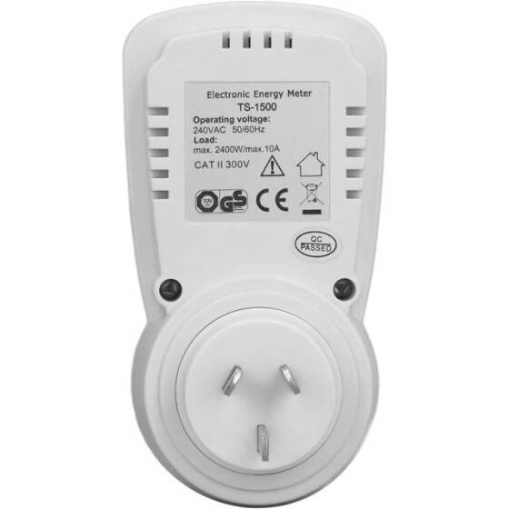 Digital LCD Power Meter Socket Power Analyzer AU Plug 240x400W With Battery - 4