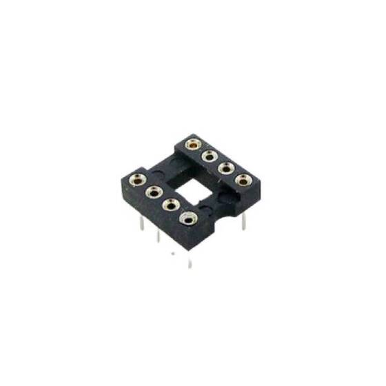 Dip8 Quality Precision/Round Pin Open Frame PCB 8 Way IC Socket - 1