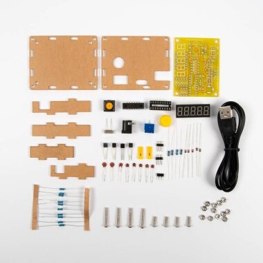 DIY Frequency Tester 1Hz-50Mhz Crystal Counter Meter With Case Kit - 1