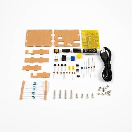 DIY Frequency Tester 1Hz-50Mhz Crystal Counter Meter With Case Kit - 4
