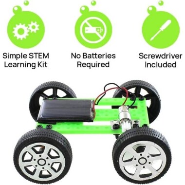 DIY Mini Solar Car Green 1 - 2