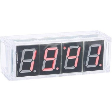 DIY Red Led Electronic Microcontroller Digital Clock Time Kit - 4