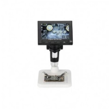 DM4 1000x 2.0MP USB Digital Electronic Microscope 4.3 Inch LCD Display For PCB Motherboard Repaire Plastic Stent With Battery - 1