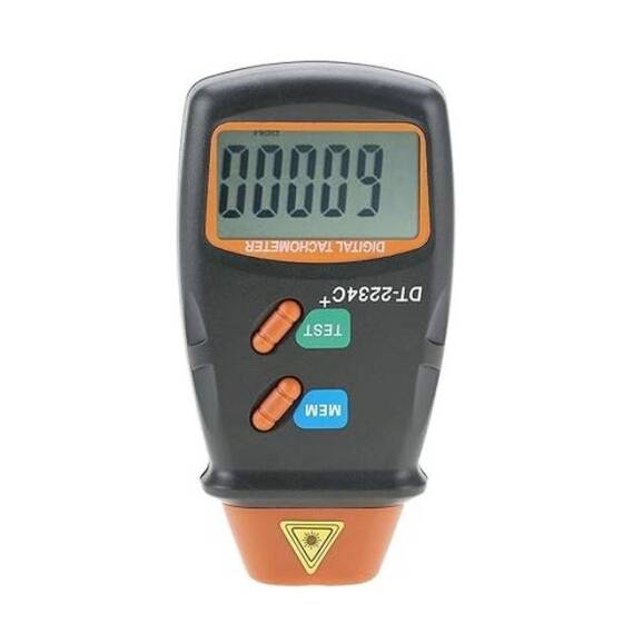 DT-2234C+ Digital Laser RPM Tachometer Non Contact Measurement Tool - Without Battery - 1