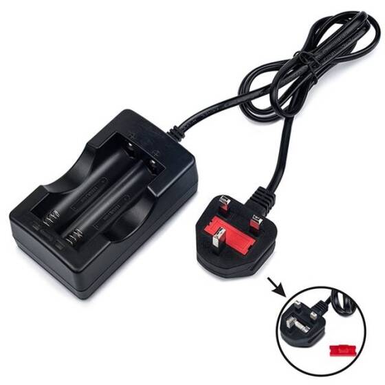 Dual Charger For 18650 14500 16430 Rechargeable Li-Ion Battery UK Plug - 3