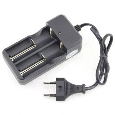 Dual Charger For 18650 Rechargeable Li-Ion Battery US Plug - 1