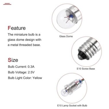 E10 Nickel Plated Bulb Holder TypeB - 2