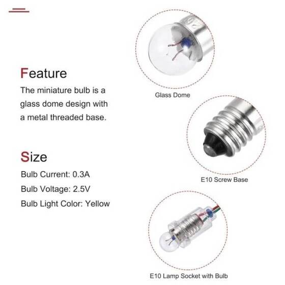 E10 Nickel Plated Bulb Holder TypeB - 2